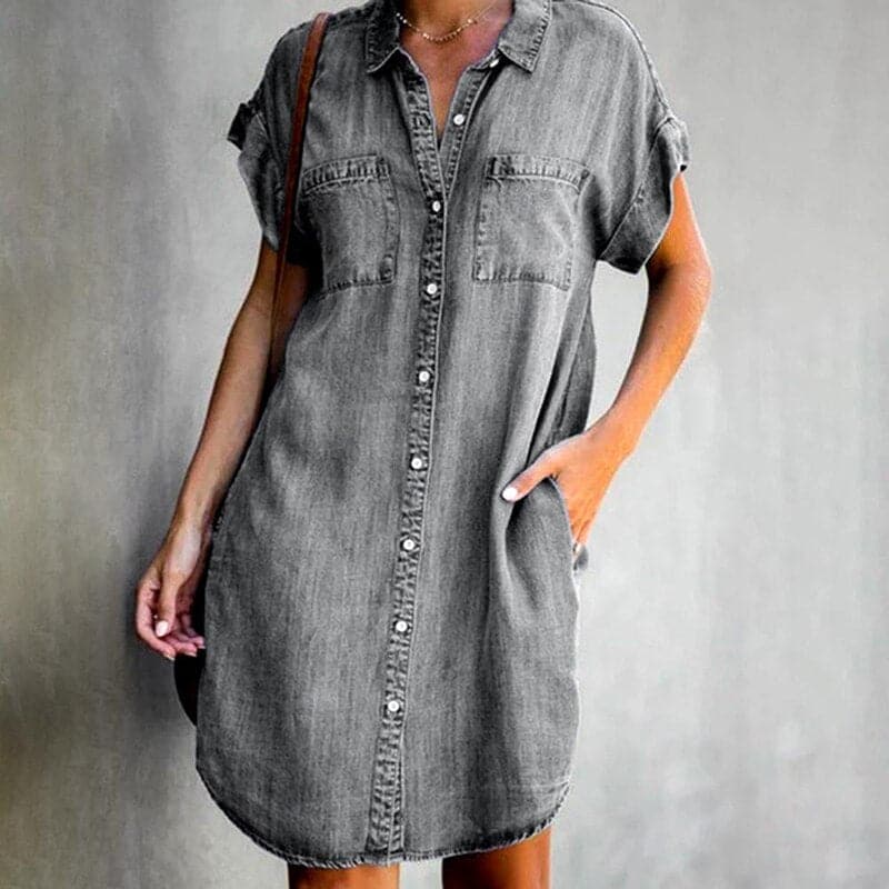 Stefani - Camisa vaquera elegante para mujer