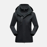 Conjunto de dos piezas para mujer - Tejido - Cuello alto - Mangas largas