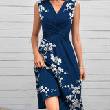 Alina - Elegante vestido sin mangas con estampado floral