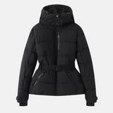 Chaqueta de esquí para mujer - Tejido - Corte holgado - Cuello alto con capucha