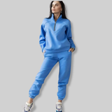 Conjunto de dos piezas de polar Lilou | Sudadera con capucha y corte holgado