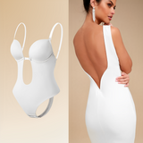 Body de mujer – Corte entallado – Espalda abierta – Tirantes ajustables – Escote recortado