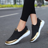 Zapatillas deportivas para mujer - Comodidad sin cordones - Banda elástica - Diseño moderno e informal