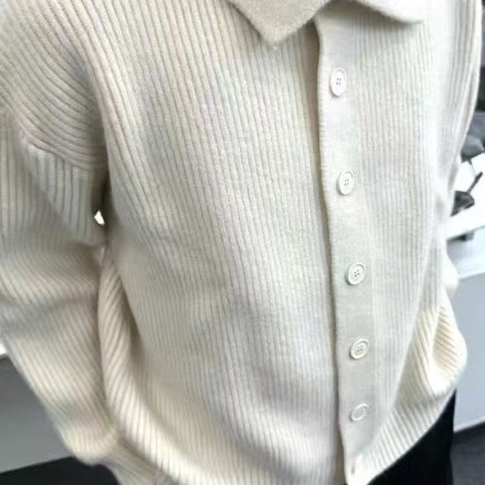 Cárdigan de cuello alto de gran tamaño
