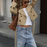 Chaqueta corta casual cruzada