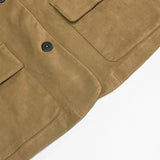 Chaqueta vintage de ante con solapas