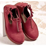 Zapatos de mujer – Ajuste clásico – Detalle de cordones laterales – Diseño que cubre el tobillo