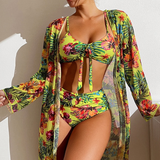 Mara - Conjunto de bikini de 3 piezas de alta calidad