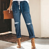 Pantalones cómodos de corte relajado para mujer: transpirables y elegantes.