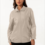 chaqueta de cuero con solapas extragrandes