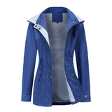 Gabardina de mujer – Corte entallado – Impermeable – Cintura ajustable – Cremallera y broches
