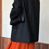 Blazer vintage casual con mangas largas