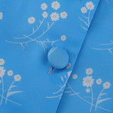 Conjunto de dos piezas: cárdigan de manga larga con estampado digital y cuello redondo.