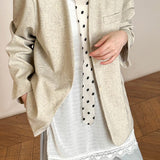 Blazer casual con cuello en V