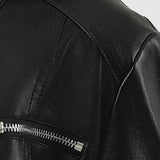 Chaqueta de motociclista de PU ajustada