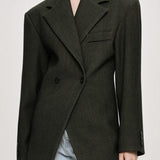 Blazer con solapas y corte relajado