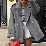 Blazer informal en mezcla de lana