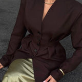 Elegante blazer de manga larga