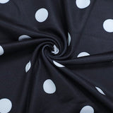 Conjunto de dos piezas: top corto de lunares sin tirantes