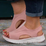 Sandalias de mujer - Transpirables con suela gruesa y cómoda - Punta abierta, estilo deportivo informal