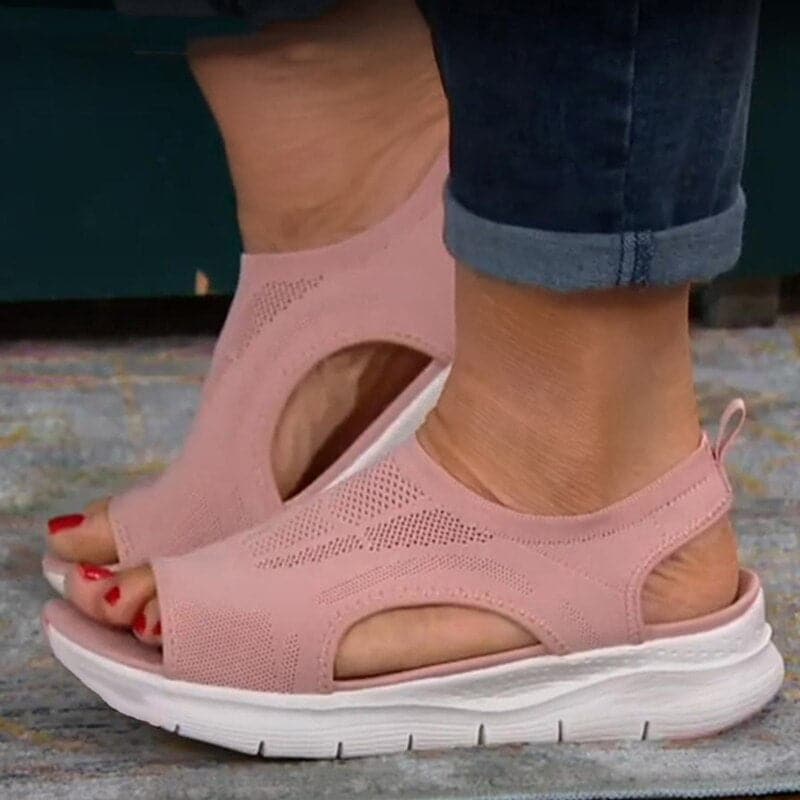 Sandalias de mujer - Transpirables con suela gruesa y cómoda - Punta abierta, estilo deportivo informal