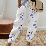 Pantalones de mujer - Corte holgado - Cintura elástica - Tejido ligero y transpirable