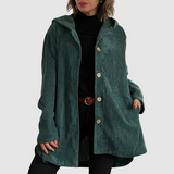 Stella - Chaqueta de terciopelo cómoda con capucha