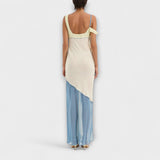 Alora - Vestido midi Thames con detalles de inserción