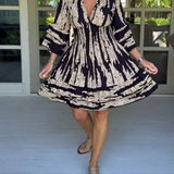 Helga - Vestido de verano de diseño con escote en pico