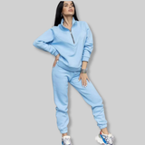 Conjunto de dos piezas de polar Lilou | Sudadera con capucha y corte holgado