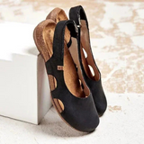 Sandalias cerradas para mujer – Sujeción cómoda – Correa ajustable – Tejido transpirable