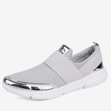 Zapatillas deportivas para mujer - Comodidad sin cordones - Banda elástica - Diseño moderno e informal