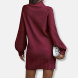 Vestido Marguerite de cuello alto | Vestido elegante