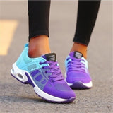 Zapatillas deportivas para mujer - Malla transpirable - Comodidad acolchada - Suela antideslizante