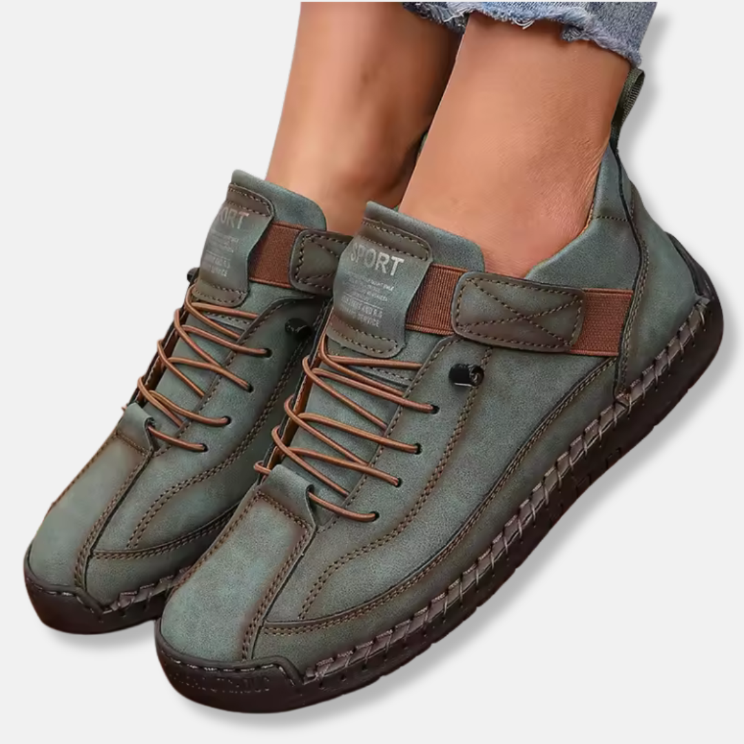 Zapatos con cordones para mujer – Caña alta – Suela antideslizante – Comodidad estructurada
