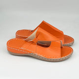 Sandalias de mujer - Piel auténtica - Comodidad transpirable - Suela plana estable