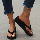 Chanclas de mujer – Tacón de cuña – Suela cómoda – Tira flexible – Estilo casual