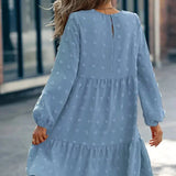 Lilli - Precioso vestido de capas de manga larga