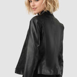 Chaqueta de motociclista de PU ajustada