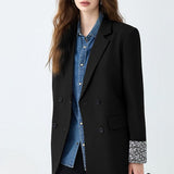 Elegante blazer de oficina de longitud media
