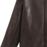 Chaqueta holgada forrada con piel sintética de oveja.