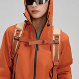 Chaqueta de senderismo Dopamine Color Block con costuras selladas, resistente al viento y al agua.