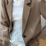 Blazer retro chic de gran tamaño