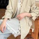 Blazer casual con cuello en V