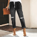 Pantalones cómodos de corte relajado para mujer: transpirables y elegantes.