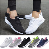 Zapatillas deportivas para mujer – Malla transpirable – Cierre con cordones – Suela ligera antideslizante