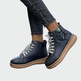 Botas de cuero ortopédicas de tobillo