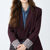 Blazer holgado con mangas largas