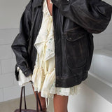 Chaqueta de moto utilitaria vintage
