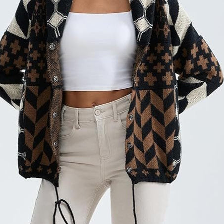 Cárdigan oversize de lana suave
